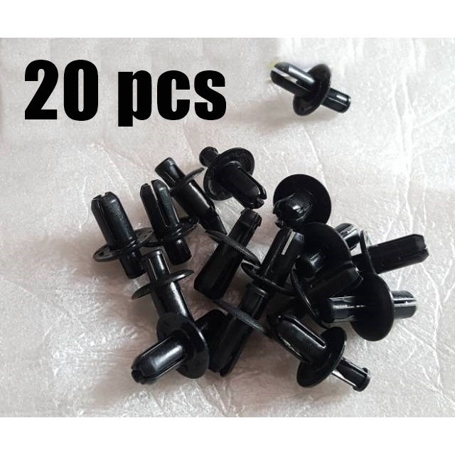 20 pcs Baut-Baud Kancing-Klip Body Plastik Rivet Tumpul Bentuk Original- / Baut flip Motor universal