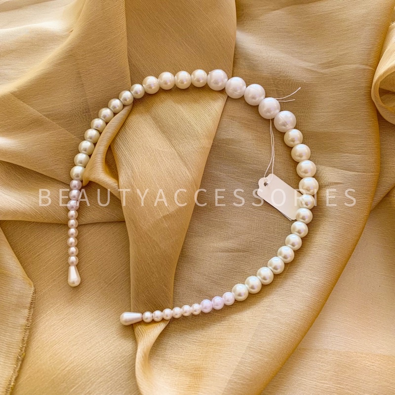 Aksesoris Rambut Bando Pearl Bando Mutiara Korea Headband Bandana Aksesoris Rambut Bando Pearl
