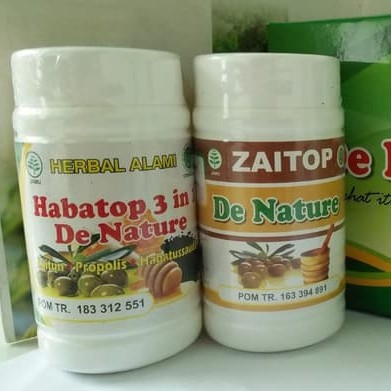 

OBAT RADANG USUS BUNTU DE NATURE ZAITOP HABATOP 3 in 1 HERBAL