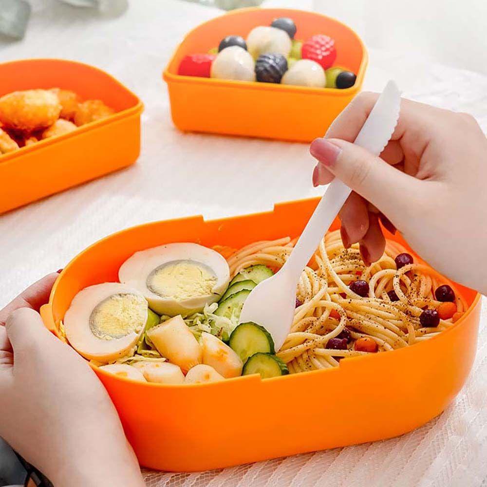 [Elegan] Kotak Makan Siang PP Portable Sealed Microwave Pemanas Bayi Anak Siswa Camping Piknik Anti Bocor Wadah Makanan Ringan