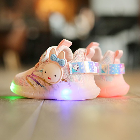 babyfit PROMO 7.7 sepatu lampu LED anak MIFFEY WABBIT sneakers lampu imut gs-0615r