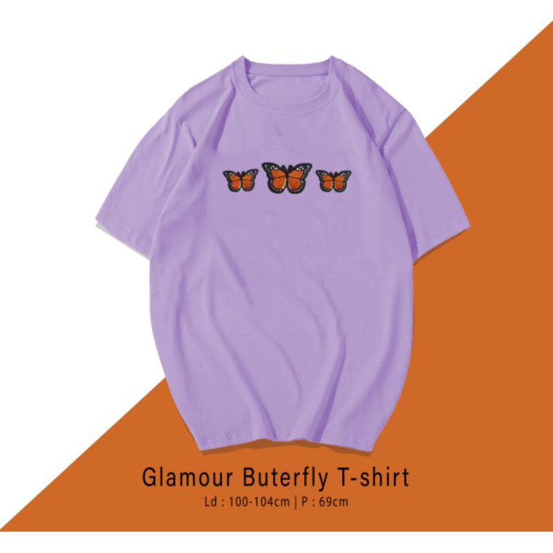 T-SHIRT / TUMBLR KAOS GLAMOUR BUTTERFLY OVERSIZE PREMIUM