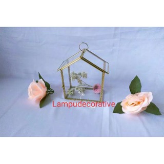  Pas bunga  terrarium frame motif rumah Shopee Indonesia