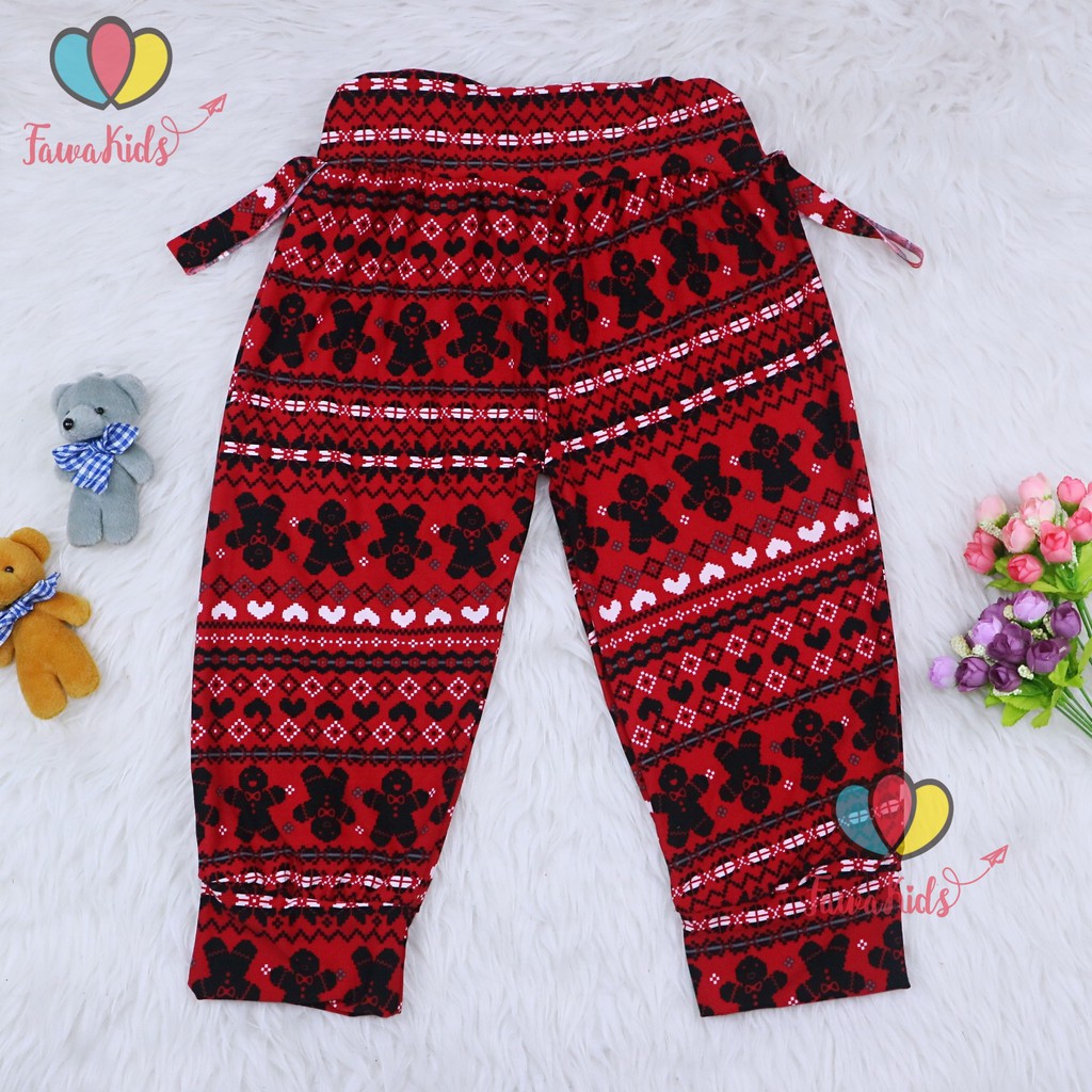 SPESIAL CHRISTMAS Aladin Natal Uk 3-4 Tahun / Celana Panjang Pendek Anak Perempuan Adem IMPORT