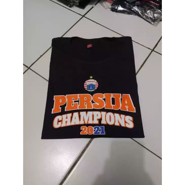 TSHIRT PERSIJA CHAMPIONS 2021 / BAJU PERSIJA JUARA