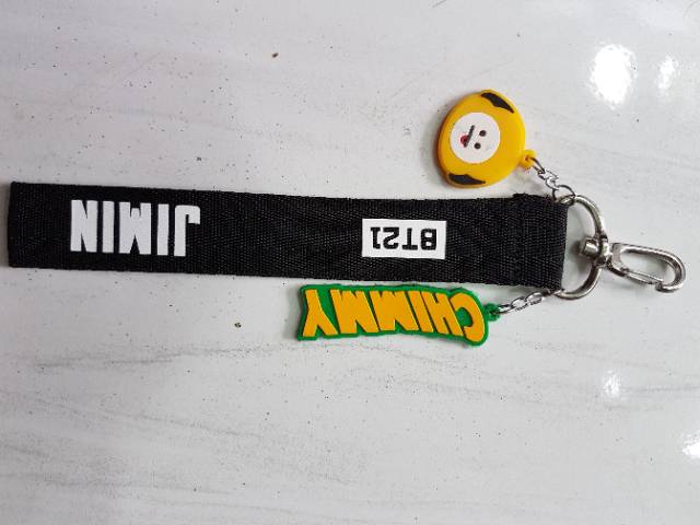 BT21 gantungan kunci STRAP name  KEYRING JIMIN JUNGKOOK SUGA RAP MONSTER JIN J HOPE TAEHYUNG