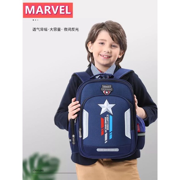 QISSWA_Tas Sekolah Anak Laki-Laki SD SMP Ransel Anak Cowok Karakter Spiderman Backpack School Import Good Quality Tas Anak Sekolah Simple SD dan TK Laki Laki Garsel FKT 5929 Paket Gendong Ransel Perempuan Punggung