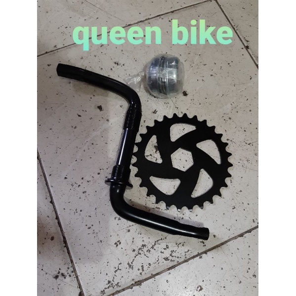 crank set ger tengah com tengah piringan konterlis opc BMX 12 16 18