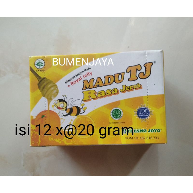 

Madu Tj perbox 12 sashet djamin madu tj asli