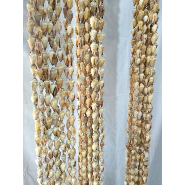 Tirai Jendela Korden Kerang Perceng Gorden Pembatas Ruangan Pintu Korden Aesthetic Unik Kerajinan Ta