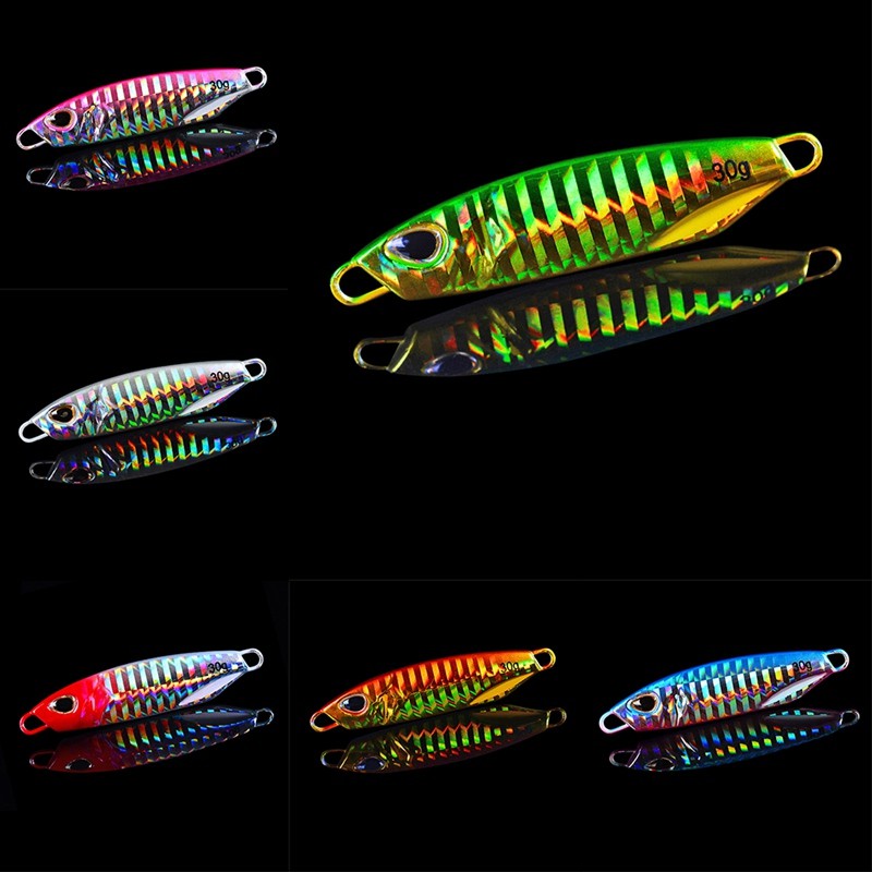 Shengyao 1Pcs Umpan Pancing Jig Metal Laser 3d Jepang Duo 10g/15g/20g/30g/40g/50g Fishing Lure Ikan Bass Bait