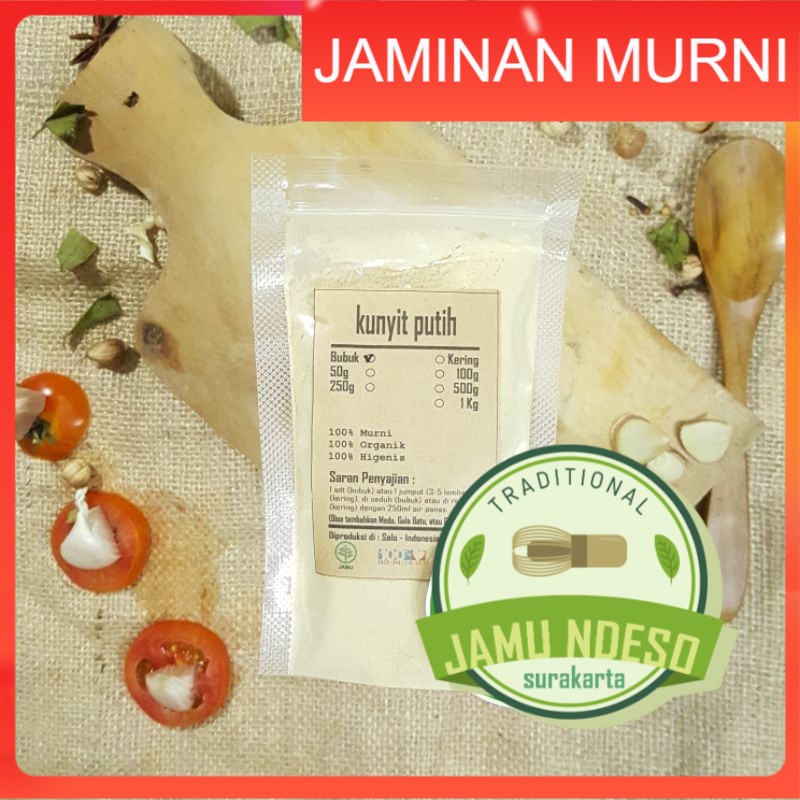 

KUNYIT PUTIH BUBUK 250 GRAM - Curcuma Zedoaria - MURNI - JSR - REMPAH - PREMIUM QUALITY EXPORT