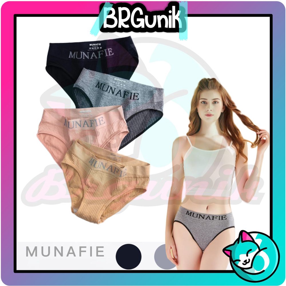 BRGUNIK Celana Dalam Munafie Wanita KORSET PANTS Slim Body CD Pant  Kolor underwear B032