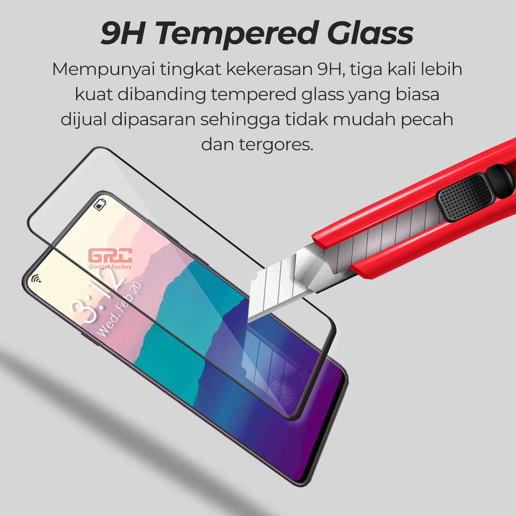 Tempered Glass SAMSUNG Galaxy A90 HOGO Full Cover Anti Gores Kaca