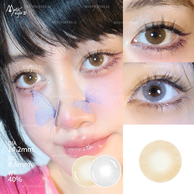 [✅COD] MYSTICEYES SOFTLENS POLAR LIGHTS SERI LENSA KONTAK MINUS  -1.00 S/D -8.00 14.2MM