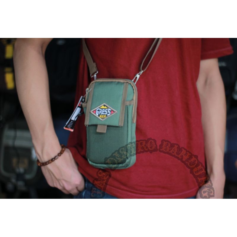 tas slempang hp 6inch gress mini