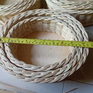 1set isi 3 Keranjang rotan halus bentuk lonjong Shopee 1set isi 3 Keranjang rotan halus bentuk lonjong Shopee