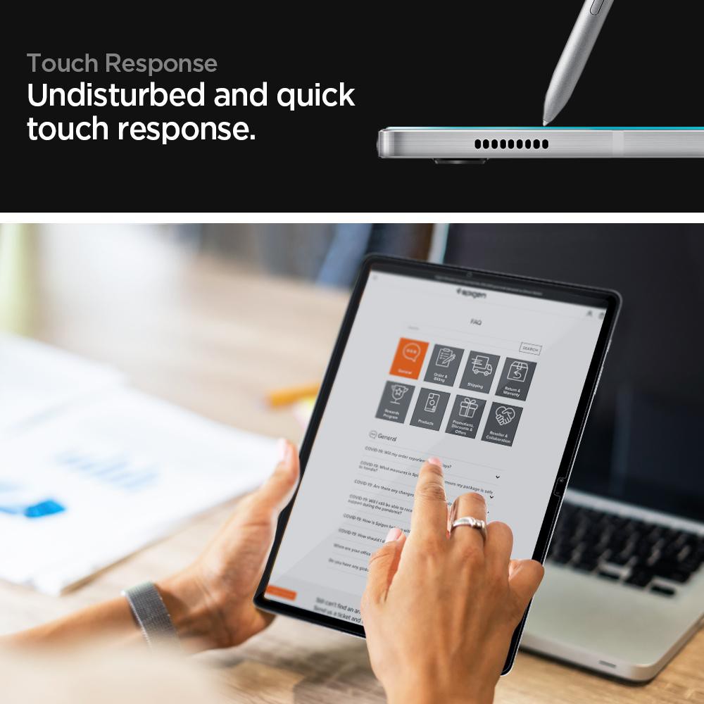 Tempered Glass Samsung Galaxy Tab S7/S7 Plus Spigen Glas tR EZ Fit