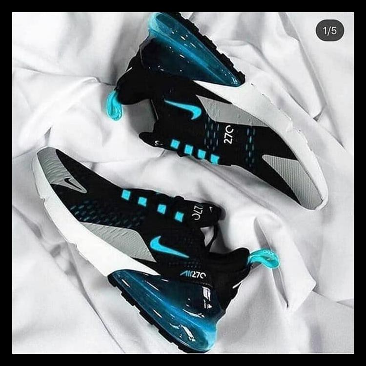 Sepatu Nike Air Max Airmax 270 Black Grey Turquois Premium Quality