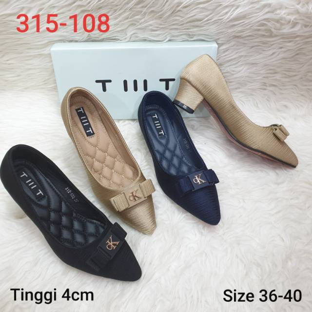 Sepatu Heels TIIIT/ 315-108/ Tinggi 4cm/ Size 36-40