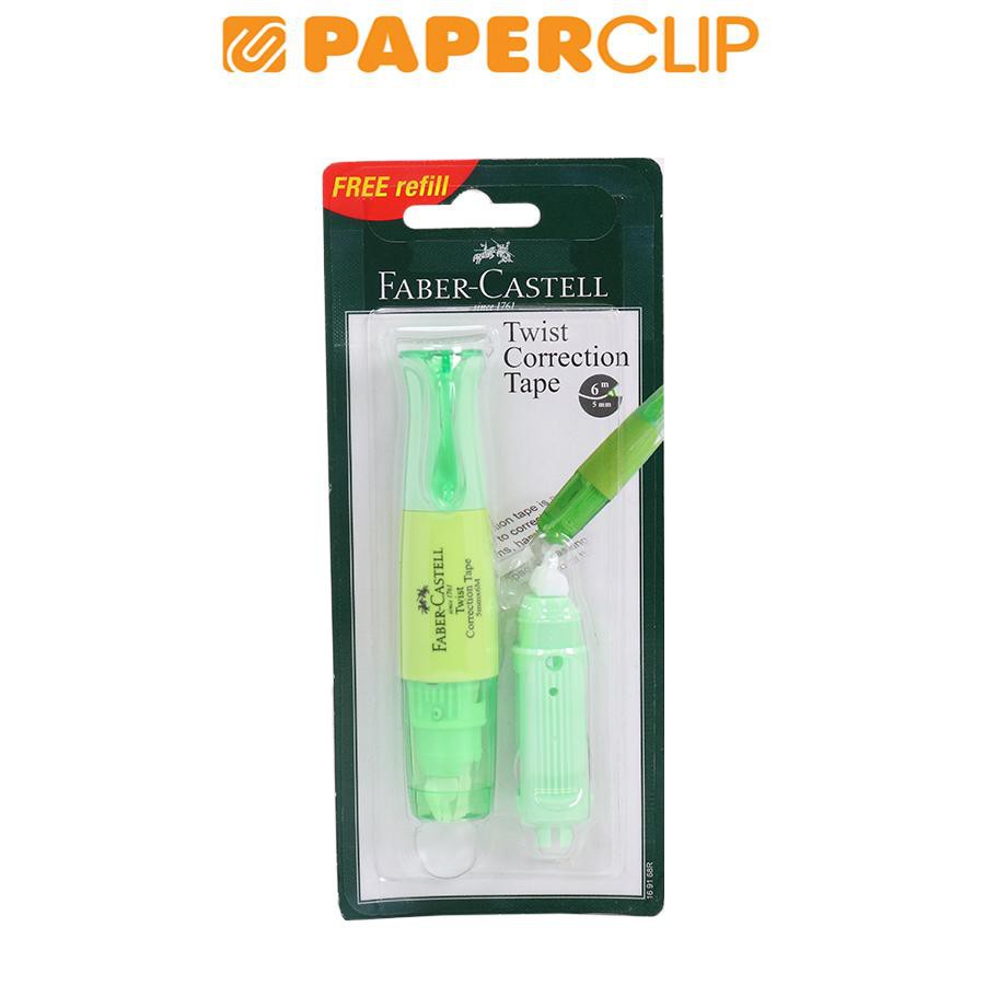 

CORRECTION TAPE FABER CASTELL TWIST 169168R LIME GREEN