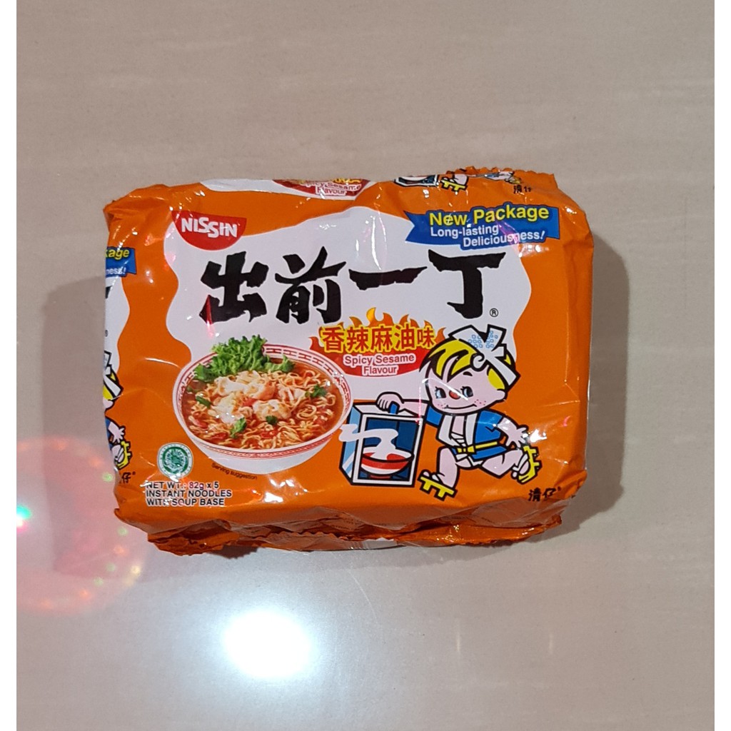 Nissin Instant Noodle Chu Qian Yi Ding Spicy Sesame Flavour 5x82 Gram