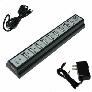 USB HUB 10 PORT DENGAN ADAPTOR