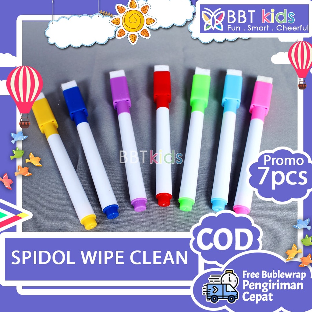 SPIDOL WIPE CLEAN SEPIDOL BAN SPIDOL WHITEBOARD WARNA PAPAN TULIS