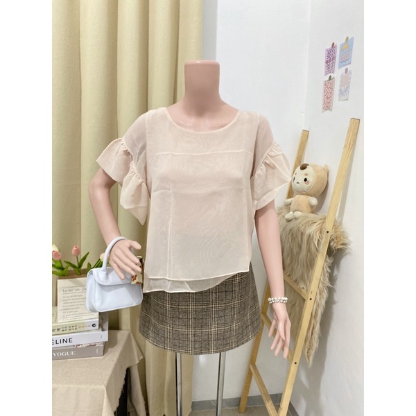 S-08 sale 25ribu atasan blouse kemeja thrift under cuci gudang-29(P 55 LD 92)tipis