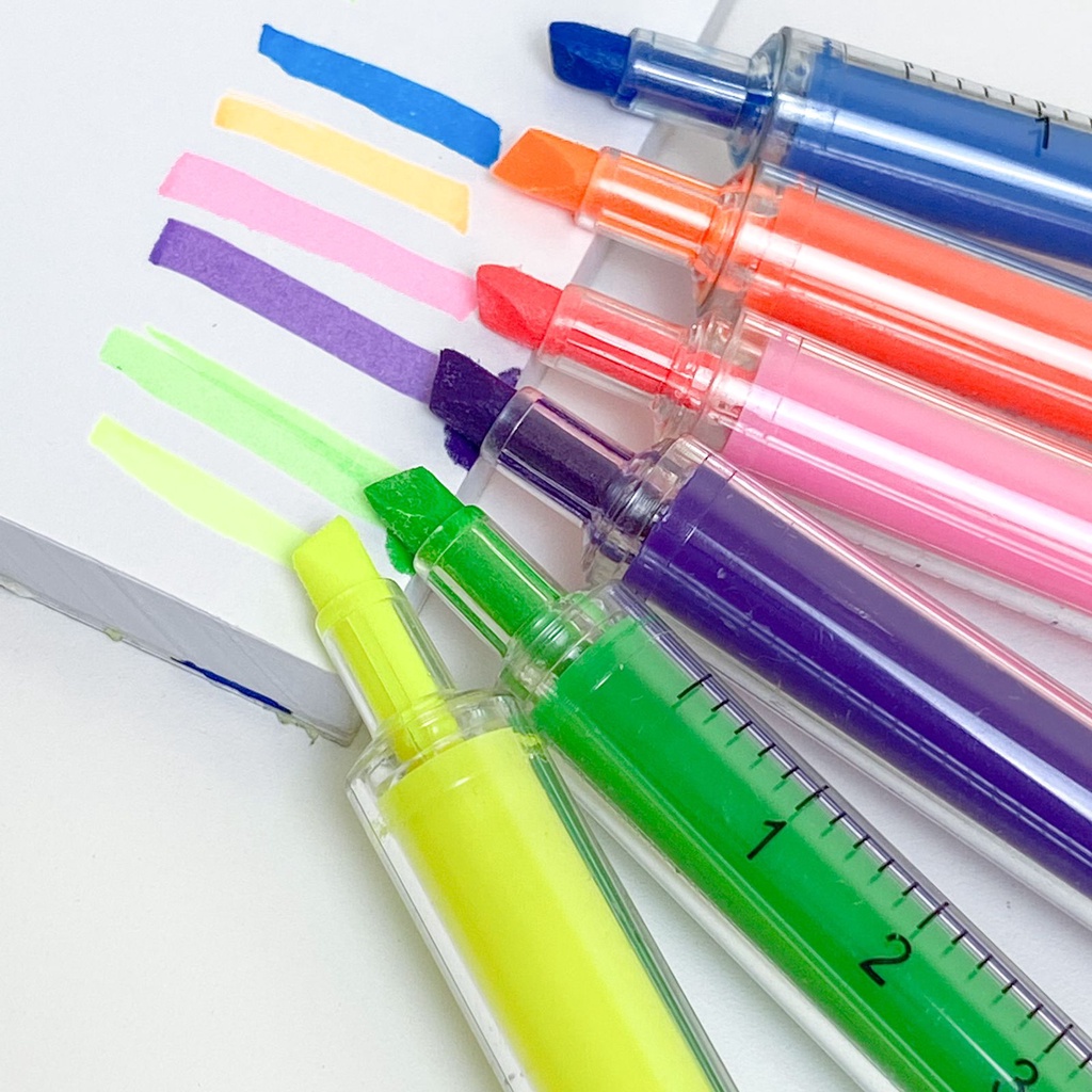 

STABILO SUNTIK / HIGHLIGHTER MARKER BENTUK JARUM SUNTIK WARNA WARNI ALAT TULIS MURAH READY COD