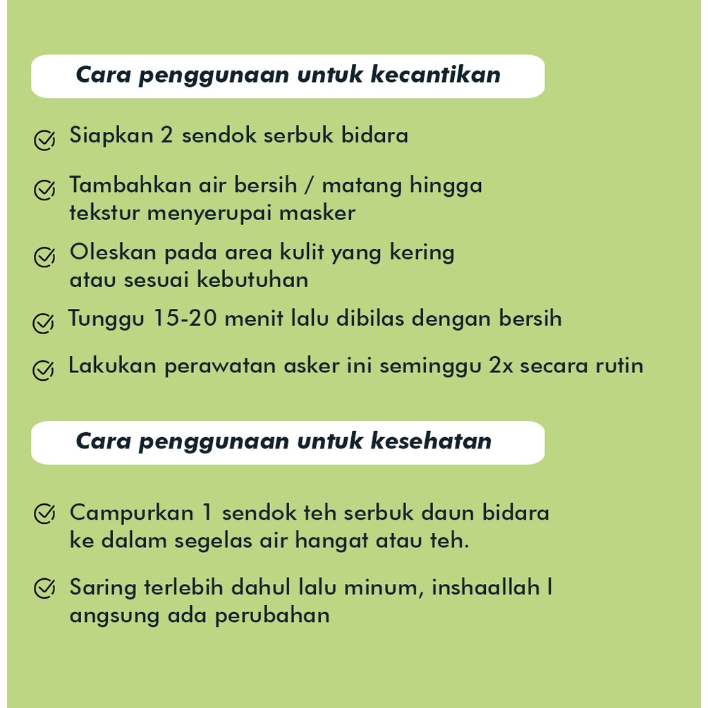 Serbuk Bidara Masker Wajah Bubuk Organik Untuk Jerawat