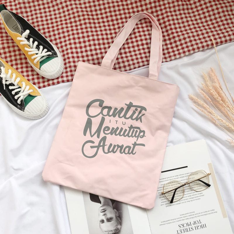 RESLETING Tas Tote CoD MAKASSAR Hijab ToteBag Shopee COD Ready Online Shop Wanita Makassar Toko Tamz