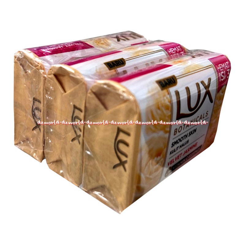 Lux Botanicals Smooth Skin Velvet 3pcs Sabun Batang Lux Velvet Jasmine Putih Kemasan Ekonomis Sabun Batanang Bar Soap Bars Soap Luxs Lux's