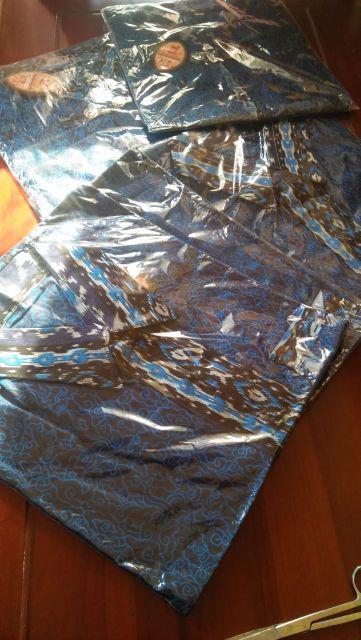 Atasan Batik Wanita Dolby Dolbi Dobby Doby Tenun Sutra Halus Best Seragam