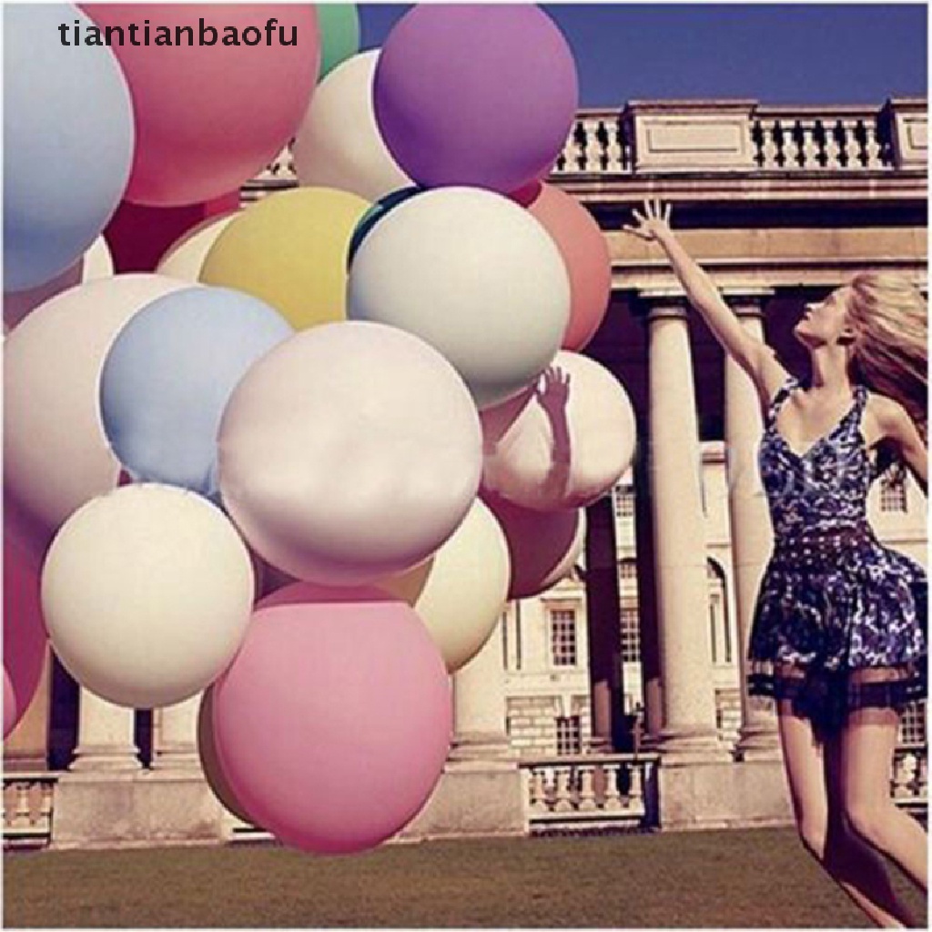 [tiantianbaofu] Colorful 36&quot; Inch Giant Big Ballon Latex Birthday Wedding Party Helium Decoration Boutique