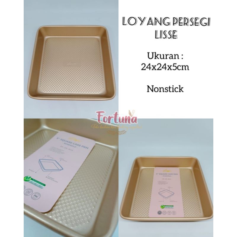 Loyang Persegi Lisse (24x24x5cm)