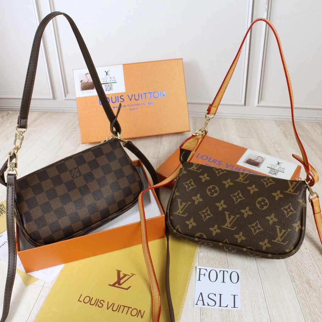 L Vuitton Pochette 1603(Free Box+ Dust Bag+Invoice+No Seri)