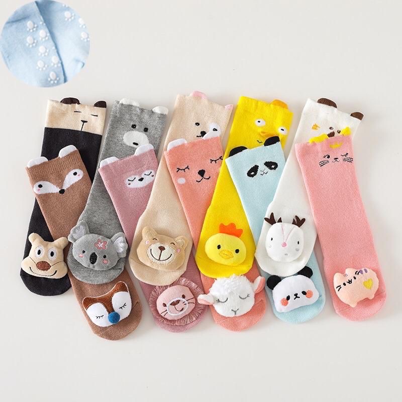 Kaos kaki bayi 3D panjang/ prewalker baby / anti slip / kaos kaki boneka lucu animal
