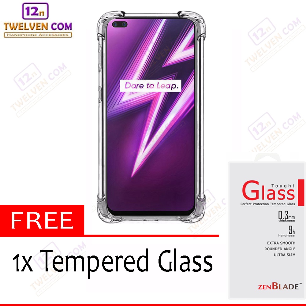 [FLASH SALE] Case Anti Crack Anti Shock Softcase Realme 6 Pro - Free Tempered glass