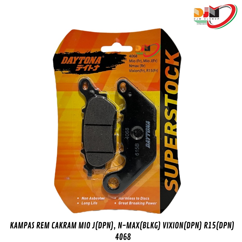 Kampas Rem Cakram N-Max 155, Aerox 155 Depan Belakang Original Daytona