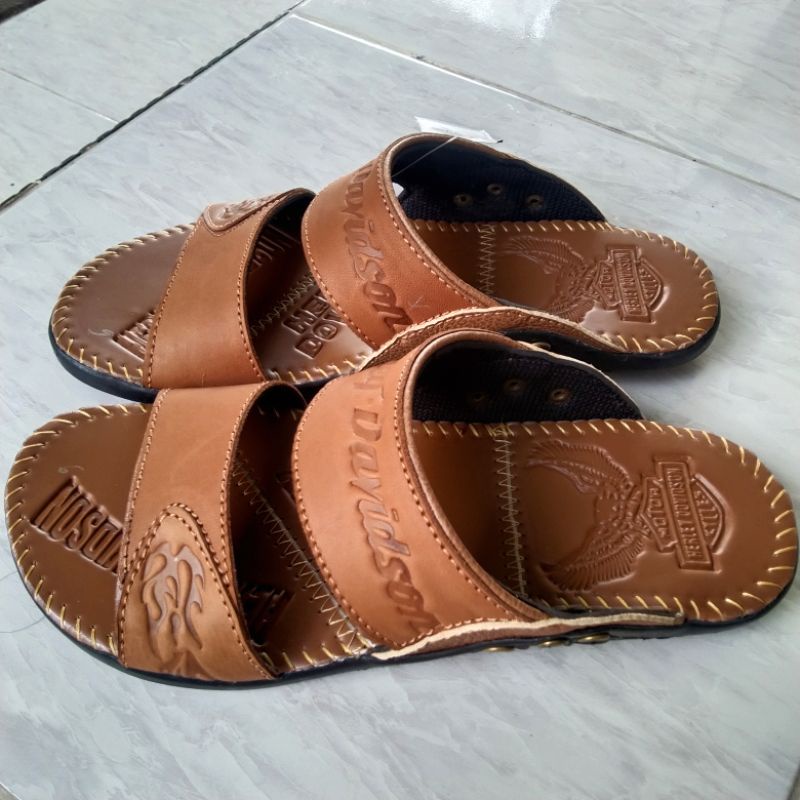 sandal kulit asli ban 2 kulit asli