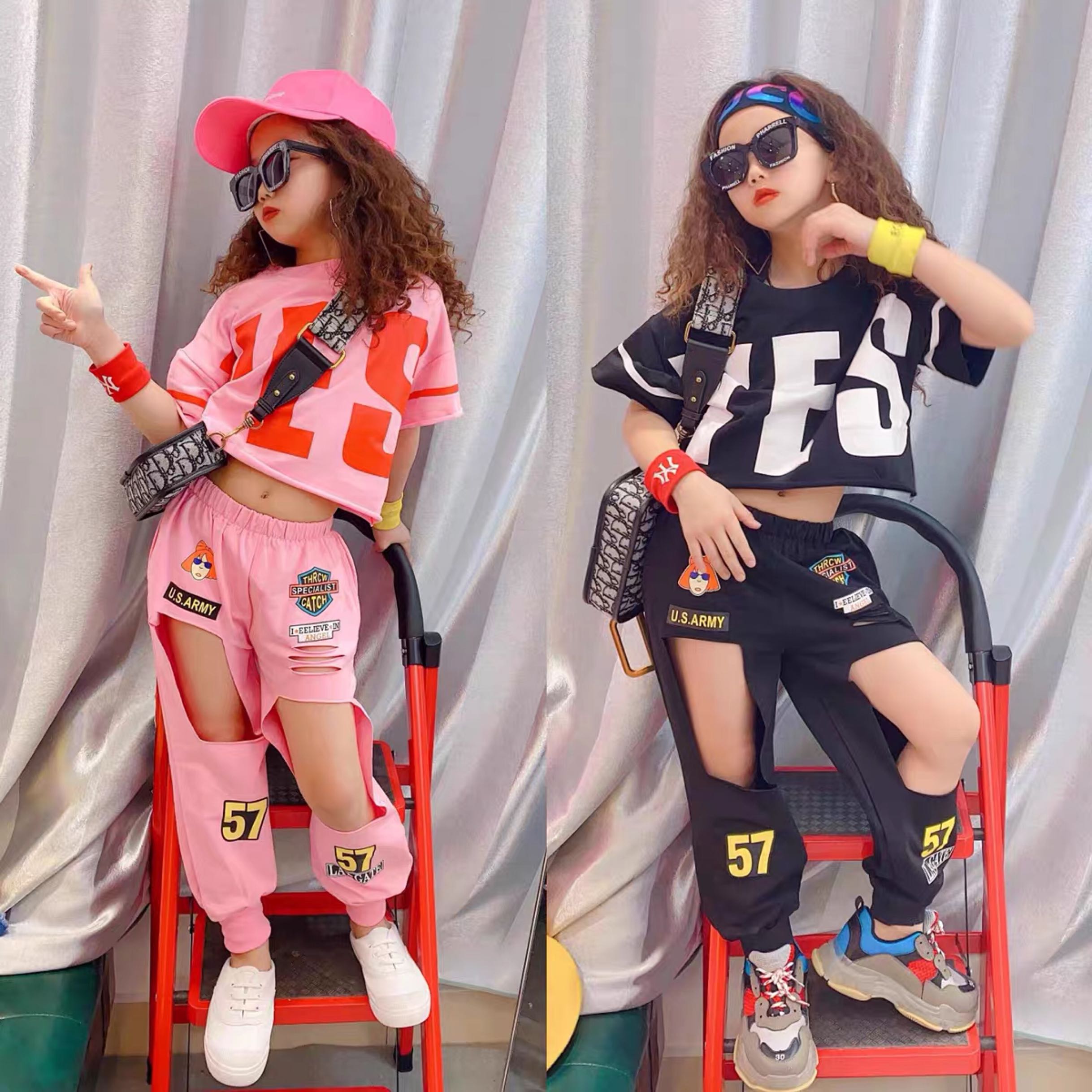 loose dance crop tops