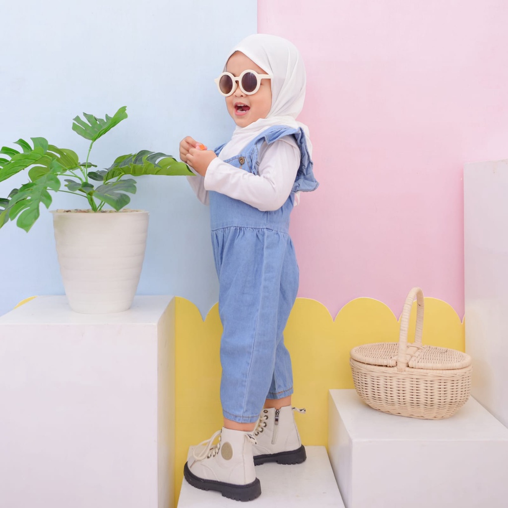 JUMPSUIT ANAK OVERAL ANAK PEREMPUAN JUMPSUIT JUNIOR KIDS JUMPSUIT ANAK PEREMPUAN 1-4Th Jumpsuit Jeans Anak/Baju anak perempuan