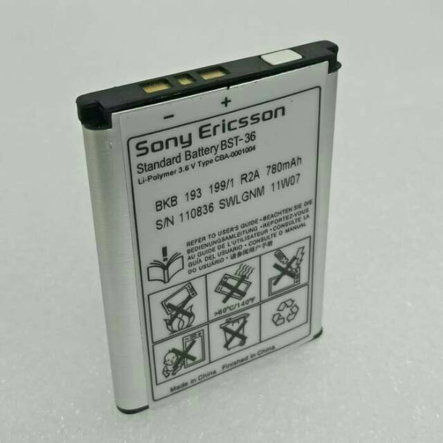 Baterai Sony Ericsson bst 36 bst-36 bst36 k310i j300i z558i k510i w200i z310i