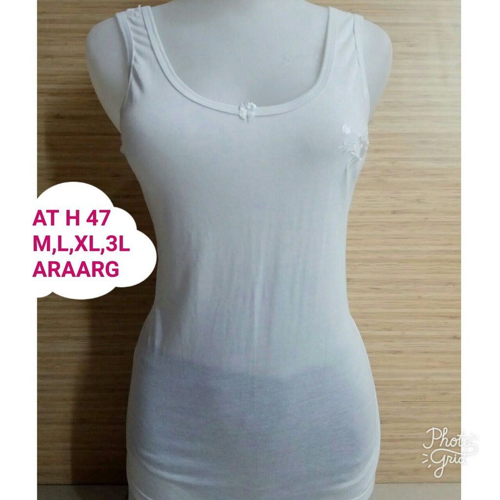 Singlet Wanita Infinity AT 47 Bordir Tali Besar | Kaos Dalam Cewek Dewasa |jx