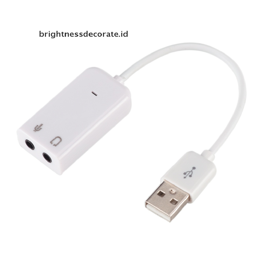 (Birth) Sound Card Eksternal Usb 7.1 Dengan Kabel Untuk Komputer Desktop