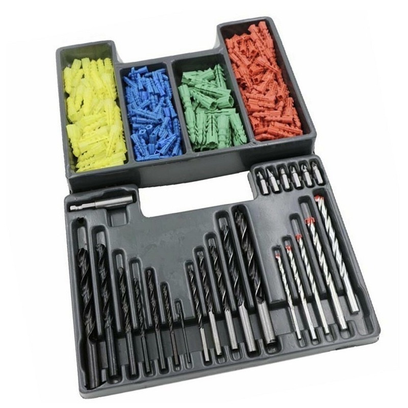 Mata bor besi kayu beton set Drill Bit Set Combination 300pcs