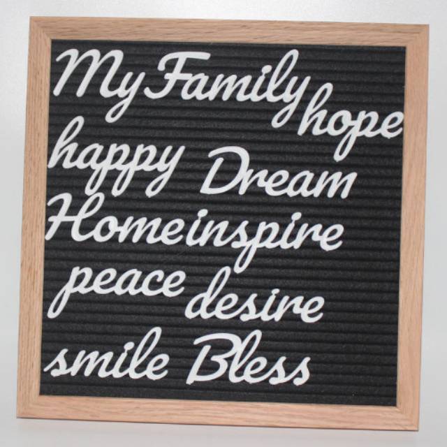 

Words / kata untuk digunakan di papan felt letter board