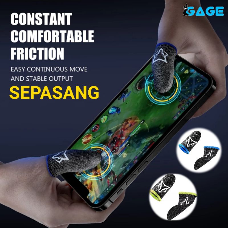 SARAFOX SARUNG GAME JEMPOL ANTI KERINGAT BASAH LAYAR SENTUH HP FINGER SLEEVE PREMIUM