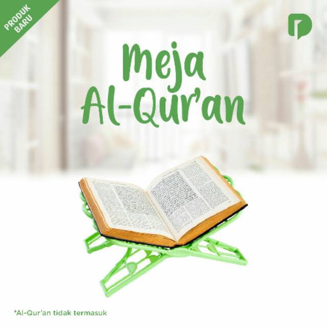 Meja Al Quran Plastik Hijau